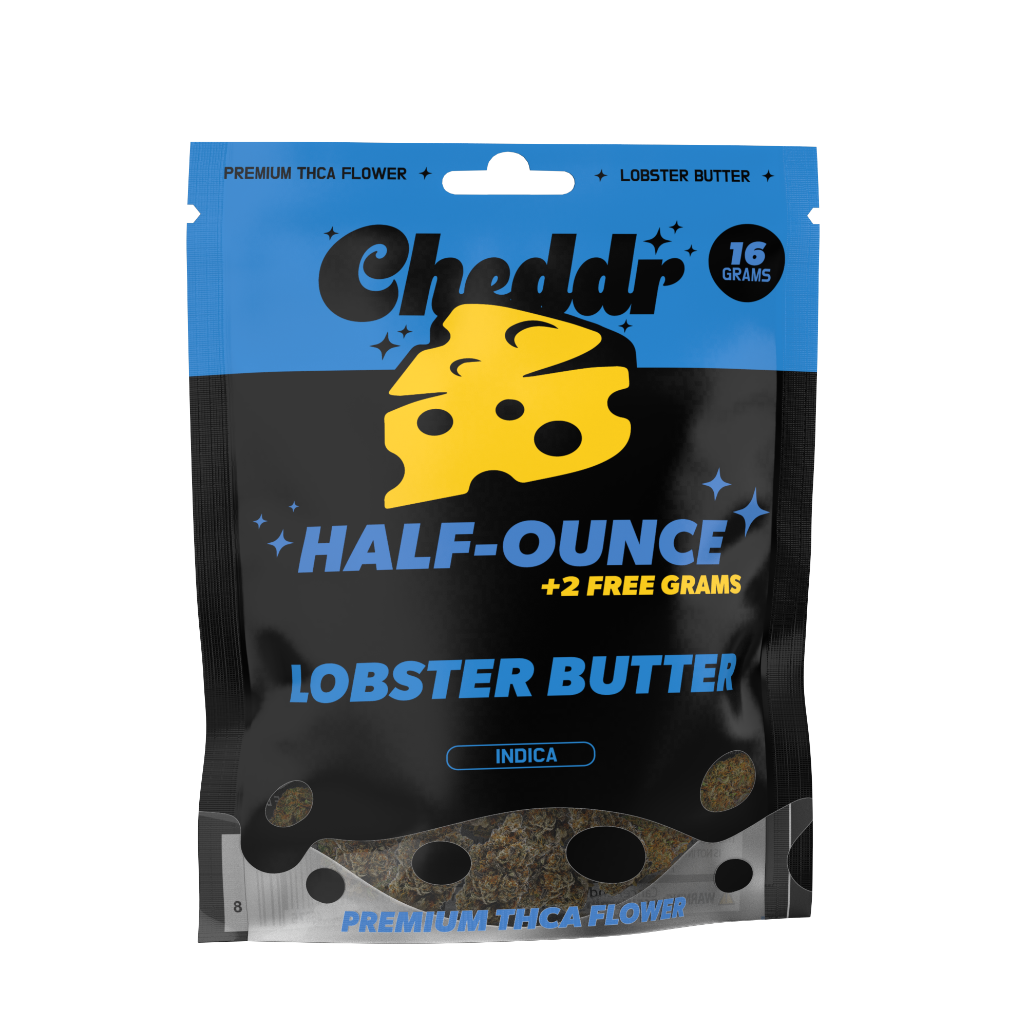 Cheddr Lobster Butter Indica 16g THCa Flower