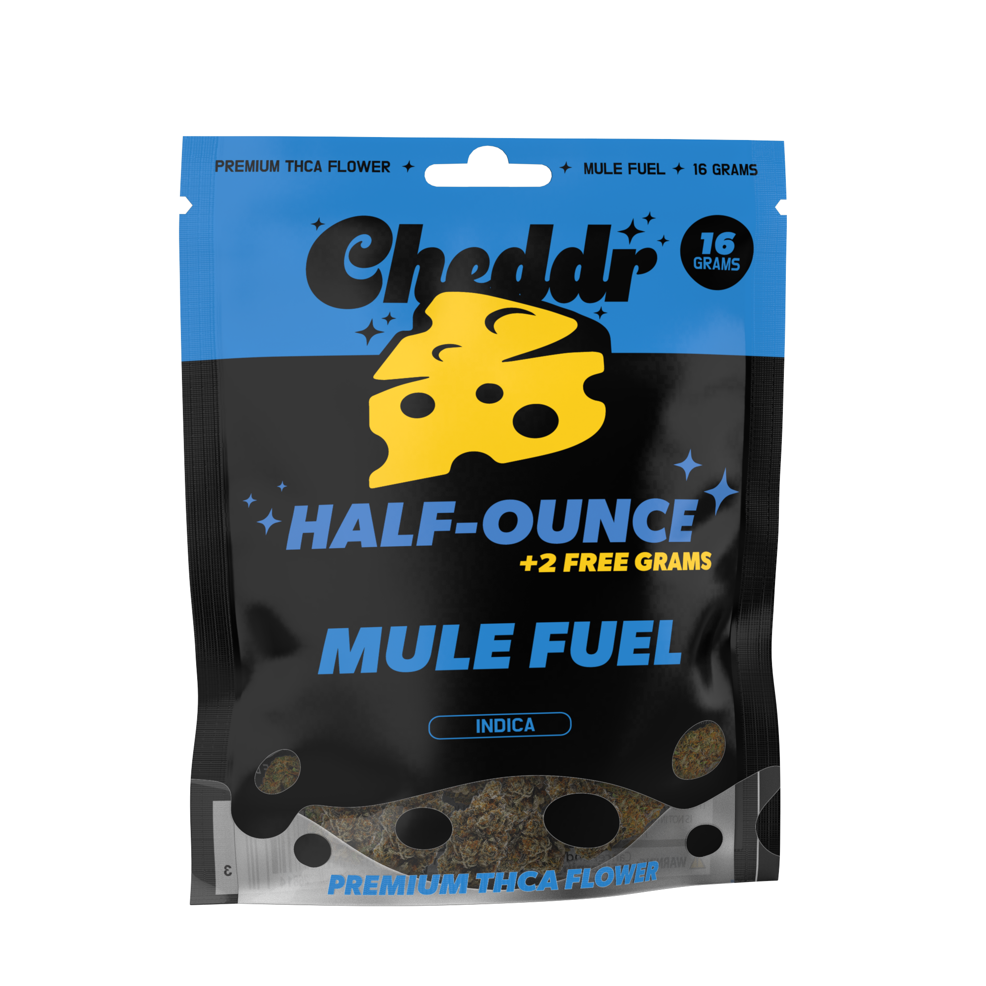 Cheddr Mule Fuel Indica 16g THCa Flower