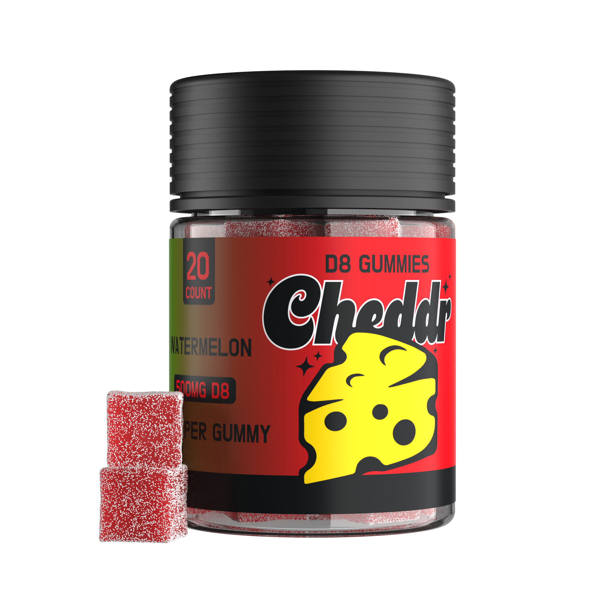 25mg D8 Gummies - WATERMELON - 20ct wholesale – Dizzle Dist