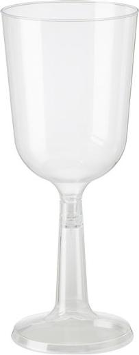 CUP CLEAR PLASTIC WINE GOBLET 10s