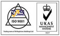 ISO 9001 and UKAS certified quality management system