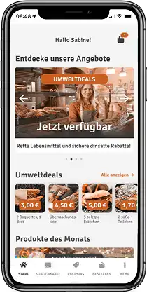 Umweltdeals in der App