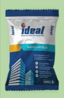 Ideal Manplast Plus ready-mix plaster for smooth wall and ceiling finishing