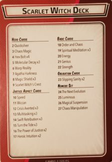Scarlet Witch Preconstructed Deck Reference