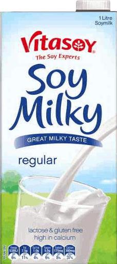 VITASOY REGULAR SOY MILK 1L Pack Size: 12