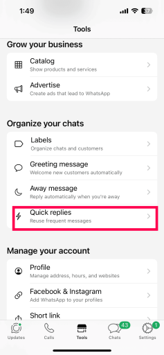 How do I put my name on my WhatsApp messages?