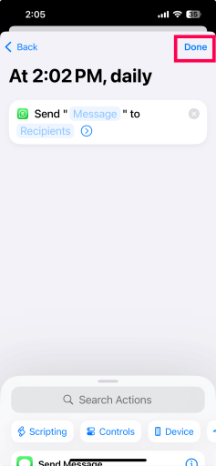 WhatsApp broadcast message