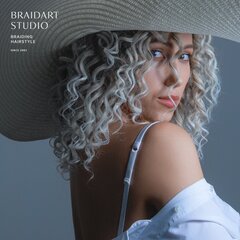 Афро кудри седые