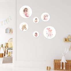 kinderkamer muurcirkels 6 muurcirkels, zeemeermin thema, muurcirkels kinderkamer, zeemeerminnenkamer
