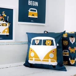 Kinderkamer kussen safari design