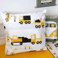 Sierkussen kinderkamer voertuigen