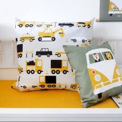 Sierkussen kinderkamer voertuigen