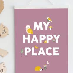 poster bosdieren happy place