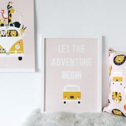 Kinderkamer poster safari thema