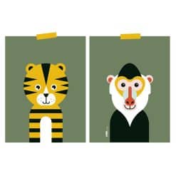 Kinderkamer poster safari thema