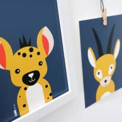 Kinderkamer poster safari thema