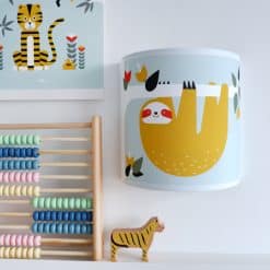 Wandlamp kinderkamer met jungle thema luiaard