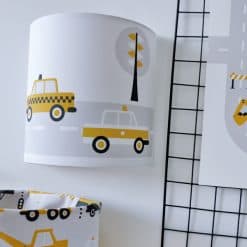 Wandlamp kinderkamer voertuigen okergeel