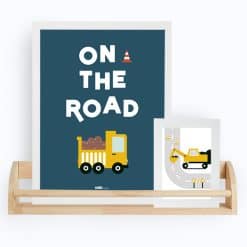 poster kinderkamer tekst donkerblauw