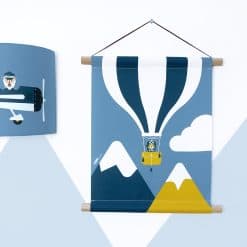 Textielposter kinderkamer piloot