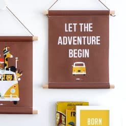 textielposter safari thema