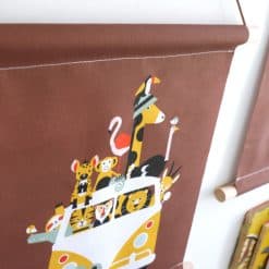 Alternative view of Textielposter Safari | terracotta bruin