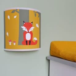 wandlamp kinderkamer vos oker geel