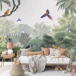 Fotobehang kinderkamer, junglekamer fotobehang Canopy Jungle