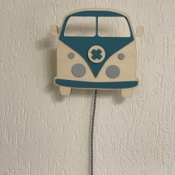 Houten wandlamp vw busje
