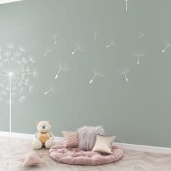 Behang Kinderkamer Early Dew dandelion / paardebloem