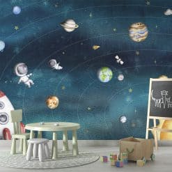 Fotobehang kinderkamer Space, voor astronauten
