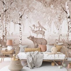 Fotobehang kinderkamer of babykamer, dieren, bear King