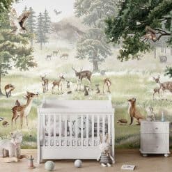 Fotobehang kinderkamer Forest Fun