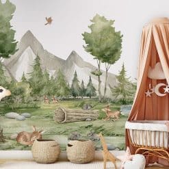 Fotobehang kinderkamer Forest Joy