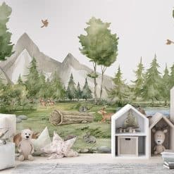 Fotobehang kinderkamer Forest Joy