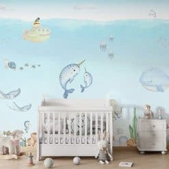fotobehang kinderkamer Ocean Joy de mooie onderwaterwereld