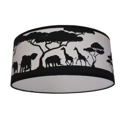 Plafondlamp Safari lichtgrijs