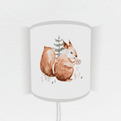 Kinderkamer wandlamp bosdieren, forest friends, wandlamp Eekhoorn