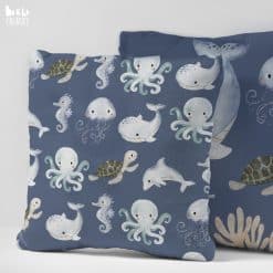 Kussen kinderkamer zeedieren