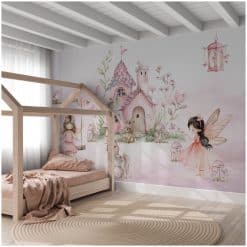 Kinderkamer met fotobehang uit de elfjes collectie