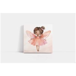 Kinderkamer muur met een canvas schilderij met elfje