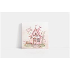 Canvas schilderij uit de fairy garden collectie met een elvenhuisje als afbeelding