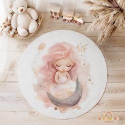 Babykamer vloerkleed vloerzeil, kinderkamer speelkleed
