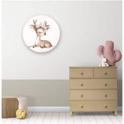 Kinderkamer met muurcirkel Fairy Garden Hertje