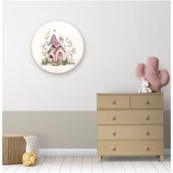 kinderkamer met muurcirkel fairy garden, elvenhuisje