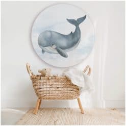 Muurcirkel groot Kinderkamer Onderwaterwereld Walvis