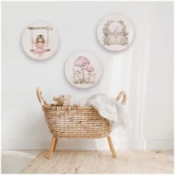 Kinderkamer met muurcirkel set elfjes fairy garden