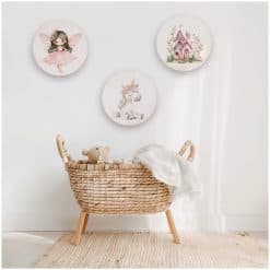 Kinderkamer met muurcirkel set fairy garden, elfjes, muurcirkel met elfjes