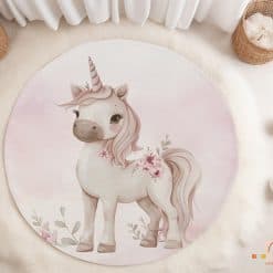 Kinderkamer met vloermat Eenhoorn Fairy Garden