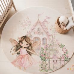 Vloerkleed kinderkamer fairy garden, elfje huisje